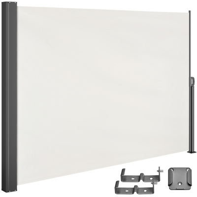 MARKIZA BOCZNA ROZKŁADANA PARAWAN KREMOWY 300x160