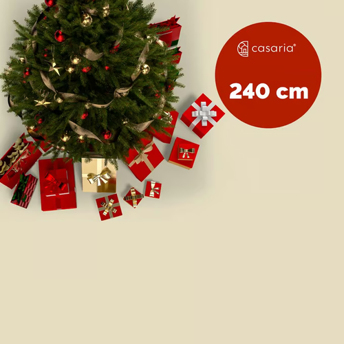 CHOINKA SZTUCZNA 240 CM DRZEWKO ŚWIĄTECZNE ZE STOJAKIEM
