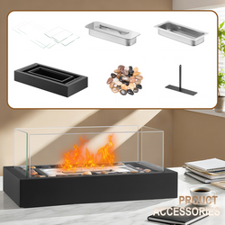 BIOKOMINEK WOLNOSTOJĄCY STOŁOWY DO DOMU OGRODU TARAS 35x18x15 cm