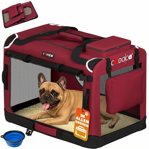 TORBA TRANSPORTOWA TRANSPORTER DLA PSA KOTA  M 60x42x44 Bordowy