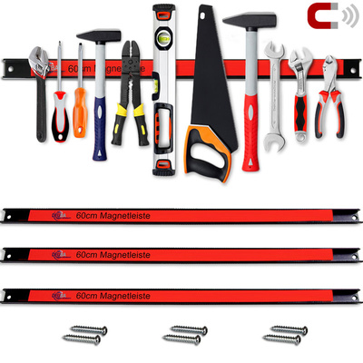 3 x LISTWA MAGNETYCZNA UCHWYT NA NARZĘDZIA 60cm