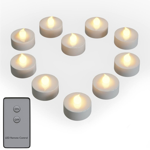 10x ŚWIECZKA ŚWIECA LAMPION LED PILOT