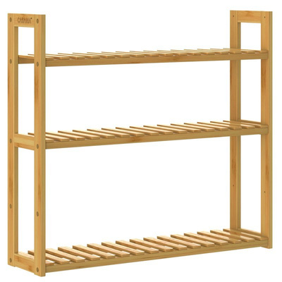 REGAŁ PÓŁKA Z BAMBUSA STOJĄCA WISZĄCA 3 PÓŁKI 2w1