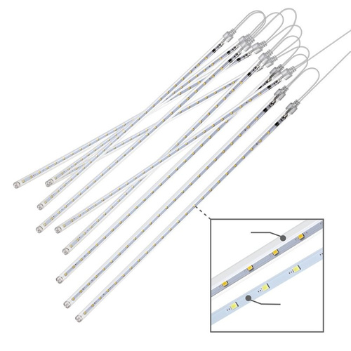 LAMPKI ŚWIĄTECZNE SOPLE PADAJĄCY ŚNIEG BIAŁE