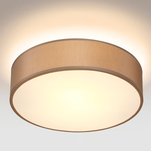 LAMPA SUFITOWA TAUPE PLAFON TKANINA 38cm