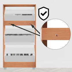 SZAFKA PÓŁKA REGAŁ STOJAK 3 SZUFLADY NA BUTY BIAŁY