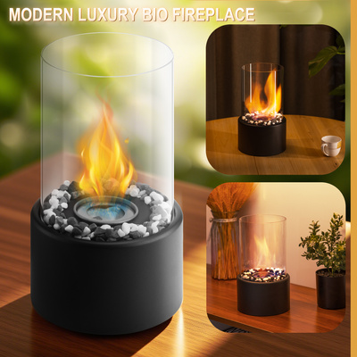 BIOKOMINEK WOLNOSTOJĄCY STOŁOWY DO DOMU OGRODU TARAS 27x16cm