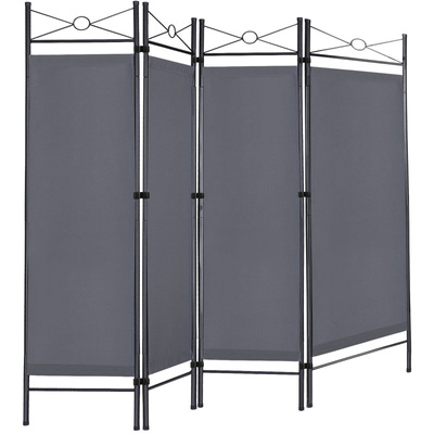 METALOWY ANTRACYT PARAWAN ŚCIANKA DZIELĄCA ZASŁONA