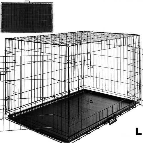 DUŻA KLATKA METALOWA KOJEC DLA PSÓW PSA 90x56x63