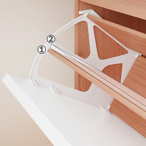 SZAFKA PÓŁKA REGAŁ STOJAK 3 SZUFLADY NA BUTY BIAŁY