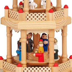 PIRAMIDA ŚWIĄTECZNA ADWNETOWA WIATRAK DREWNIANA