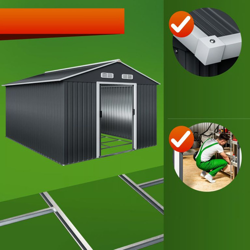 BUDKA ALTANKA NA NARZEDZIA OGRODOWA OGROD 312x257x177,5cm