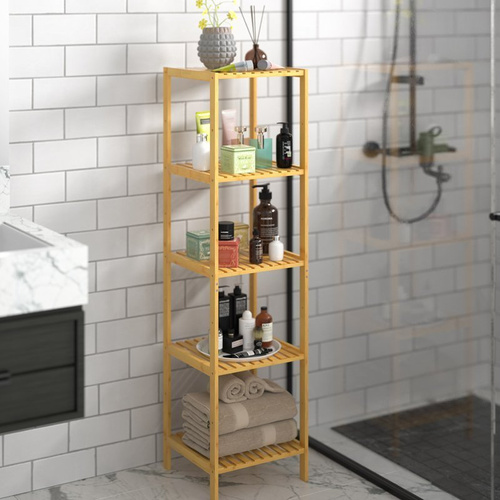 SZAFKA ŁAZIENKA PRZEDPOKÓJ BAMBUSOWA 5 PÓŁEK