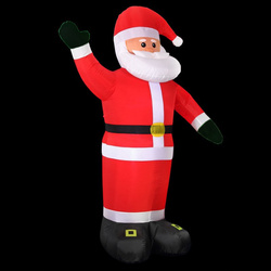 MIKOŁAJ DMUCHANY POMPOWANY ŚWIECĄCY OZDOBA 250cm