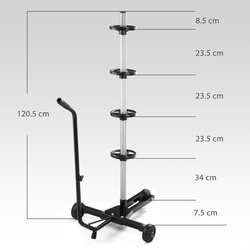 STOJAK NA OPONY FELGI  KOŁA DO GARAŻU MAX DO 225mm