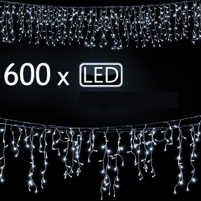 LAMPKI ŚWIĄTECZNE 20m 600LED OZDOBY CHOINKOWE