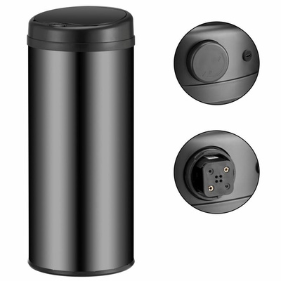 AUTOMATYCZNY BEZDOTYKOWY KOSZ NA ŚMIECI CZARNY 50L