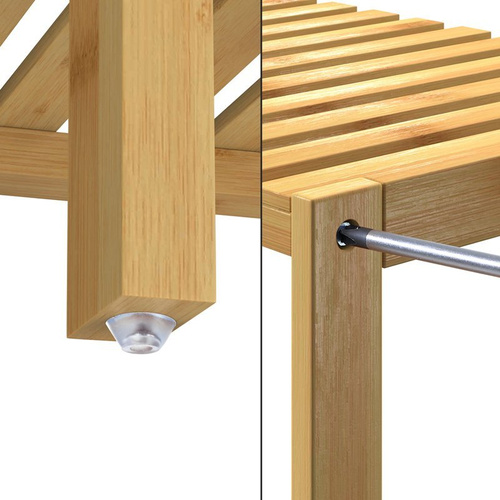 SZAFKA ŁAZIENKA PRZEDPOKÓJ BAMBUSOWA 5 PÓŁEK