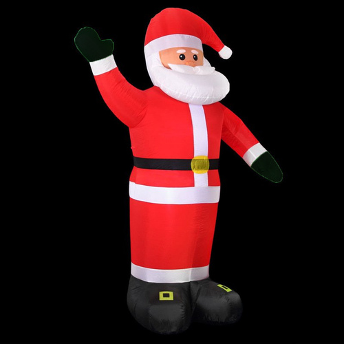 MIKOŁAJ DMUCHANY POMPOWANY ŚWIECĄCY OZDOBA 250cm