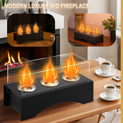 BIOKOMINEK WOLNOSTOJĄCY STOŁOWY DO DOMU OGRODU TARAS 32x13,5x17,5 cm