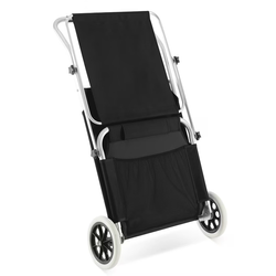LEŻAK ALUMINIOWY DO OPALANIA Z DACHEM NA KÓŁKACH
