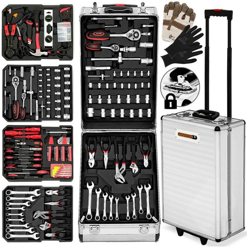 ZESTAW NARZĘDZI KLUCZY 293 WALIZKA ALUMINIOWA