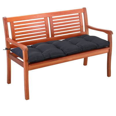 MATERAC PODUSZKA  NA ŁAWKĘ ANTRACYT 110x45x8