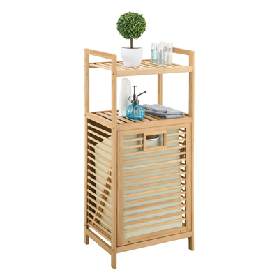 KOSZ NA PRANIE BIELIZNĘ BRUDOWNIK BAMBUS 43 L