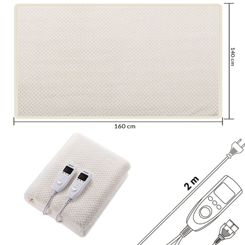 PRZEŚCIERADŁO KOC ELEKTRYCZNY GRZEWCZY 5 POZIOMÓW