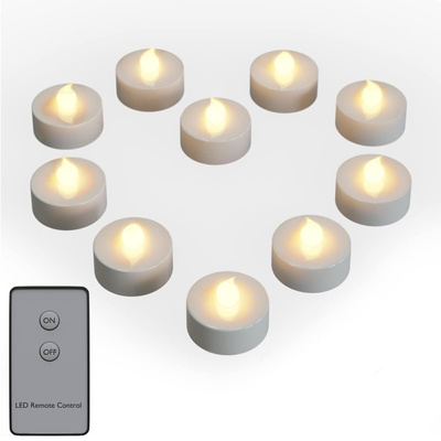10x ŚWIECZKA ŚWIECA LAMPION LED PILOT