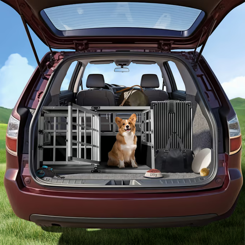 KLATKA TRANSPORTER DLA PSA ALUMINIUM 89x70x51cm 