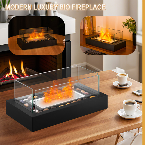 BIOKOMINEK WOLNOSTOJĄCY STOŁOWY DO DOMU OGRODU TARAS 35x18x15 cm