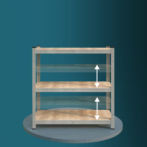 2x METALOWY REGAŁ MAGAZYNOWY DO GARAŻU 4 PÓŁKI 700 KG