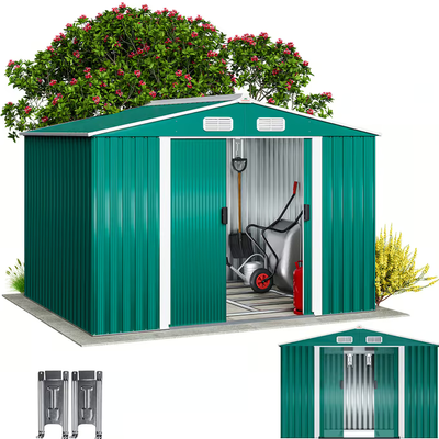 BUDKA ALTANKA SZOPA METALOWA NA NARZĘDZIA OGRODOWA OGRÓD 260x205x180cm