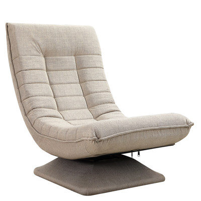 FOTEL WYPOCZYNKOWY ROZKŁADANY OBROTOWY KREMOWY