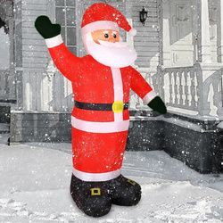 MIKOŁAJ DMUCHANY POMPOWANY ŚWIECĄCY OZDOBA 250cm