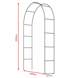 2x PERGOLA METALOWA NA RÓŻĘ,KWIATY ŁUK KWIATOWY 240cm