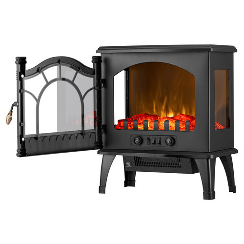 KOMINEK ELEKTRYCZNY GRZEJNIK GRZAŁKA 2000W CZARNY