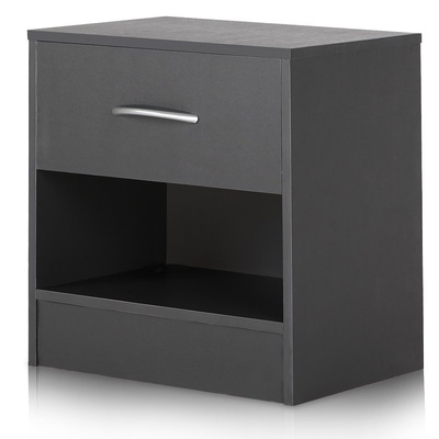 SZAFKA NOCNA KOMODA SZUFLADA ANTRACYT 39x28x41