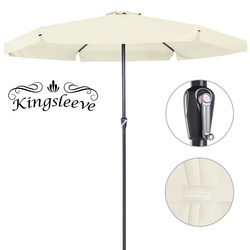DUŻY PARASOL OGRODOWY O ŚREDNICY 330 CM Z KORBĄ