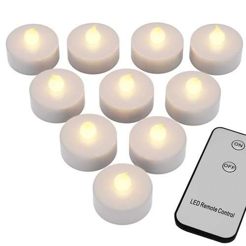 10x ŚWIECZKA ŚWIECA LAMPION LED PILOT