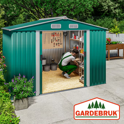 BUDKA ALTANKA SZOPA METALOWA NA NARZĘDZIA OGRODOWA OGRÓD 260x205x180cm