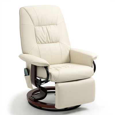 FOTEL MASUJĄCY ROZKŁADANY WYPOCZYNKOWY BEŻOWY