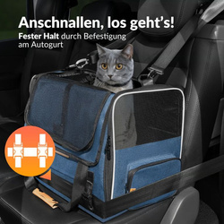 TORBA TRANSPORTOWA TRANSPORTER DLA PSA KOTA 44x34x31 do 20kg Niebieski