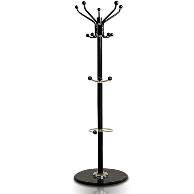 PODLOGOWY STOJACY WIESZAK NA UBRANIA MARMUR CZARNY