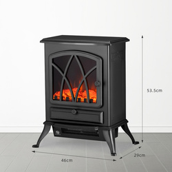 KOMINEK ELEKTRYCZNY GRZEJNIK GRZAŁKA 2000W CZARNY