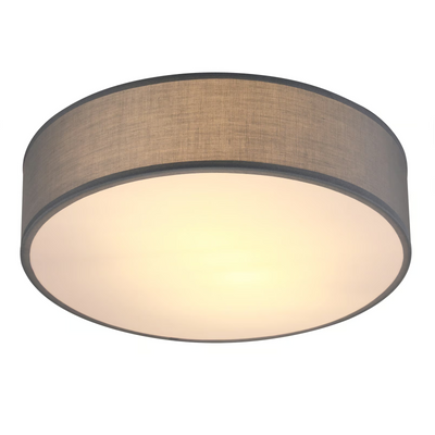 LAMPA SUFITOWA SZARA PLAFON TKANINA 38cm