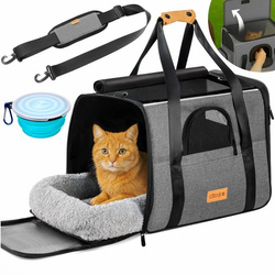 TORBA TRANSPORTOWA TRANSPORTER DLA PSA KOTA  44x34x31cm do 20kg Szary