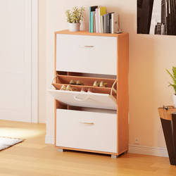 SZAFKA PÓŁKA REGAŁ STOJAK 3 SZUFLADY NA BUTY BIAŁY