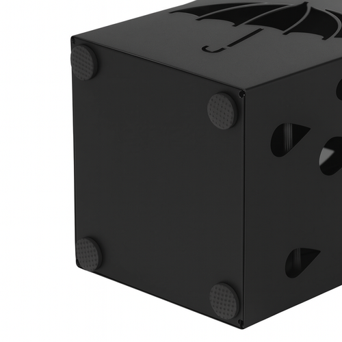 STOJAK NA PARASOLE PARASOLNIK Z OCIEKACZEM CZARNY